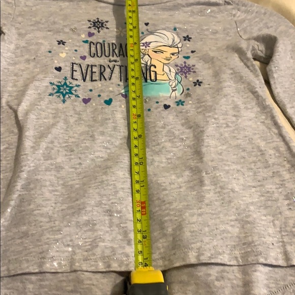 Grey blue and purple glittery comfy 
 frozen shirt - Picture 4 of 8